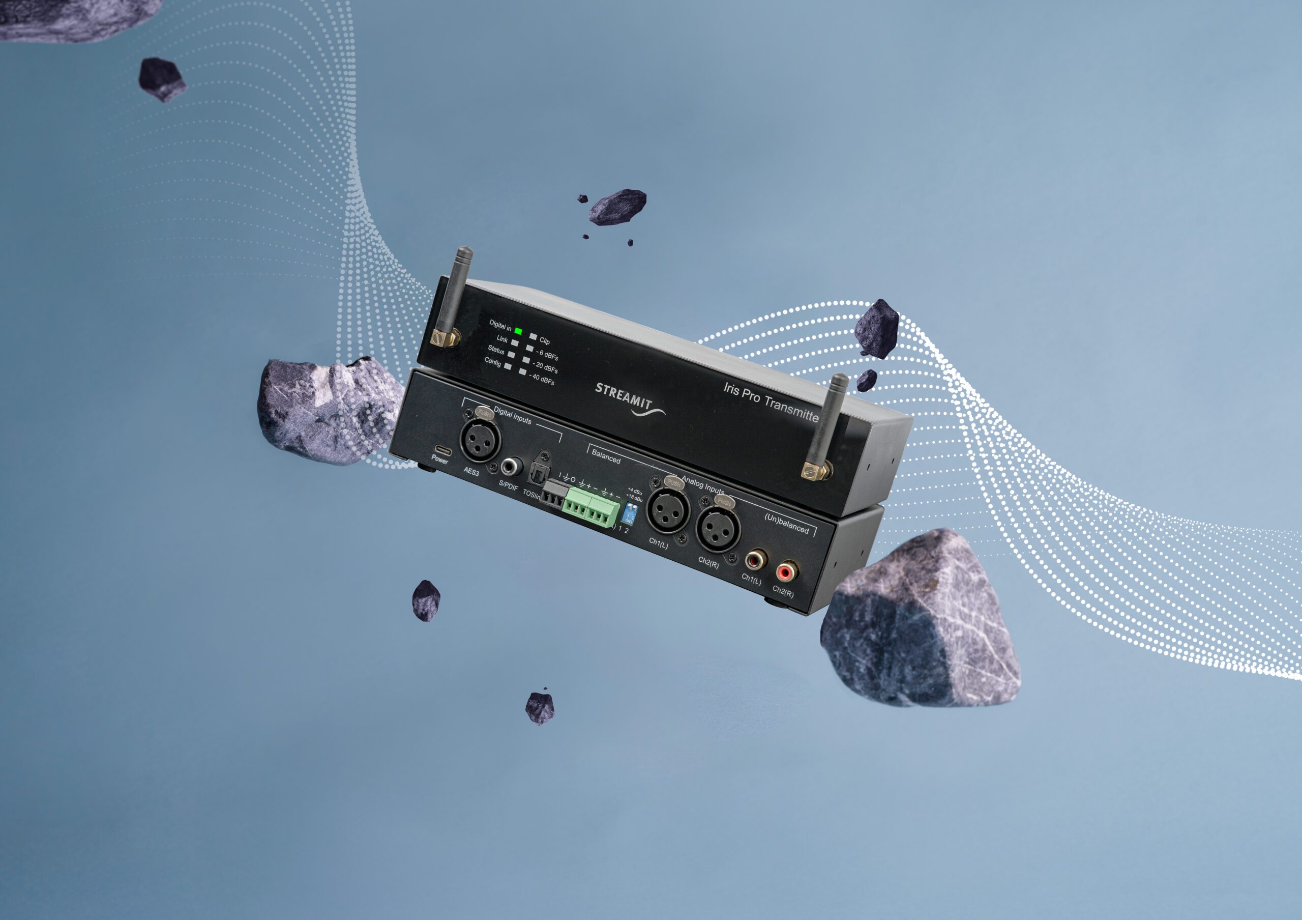 Iris Wireless  High-quality Pro Audio transport using 1.9 GHz